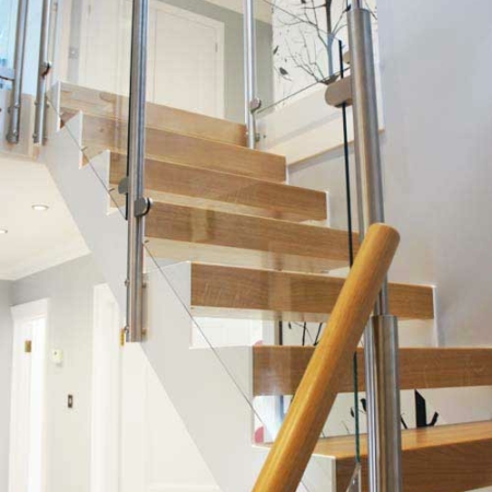 Bespoke Modern Oak Staircase Hamble | Complete Stair Systems