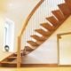 floating timber staircase in oak with open risers