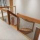 landing balustrade with glass balustrade around a stairwell