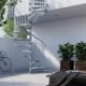 Outdoor kit spiral staircase - the Exterior-Zink-Spiral-Staircase
