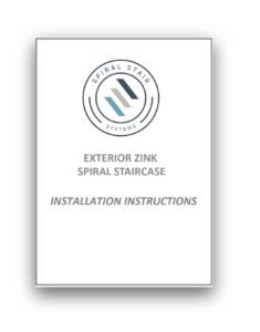 Exterior Zink Spiral Stair Instructions