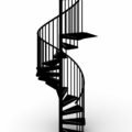Gamia Steel Spiral Stair black
