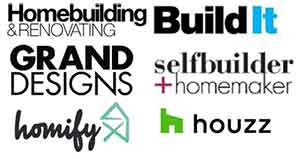 Various self build magazine logos we have contributed to