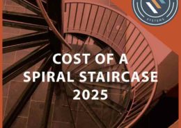 cost of a spiral staircase visual to illustrate blog