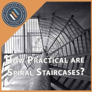 underside of a spiral staircase