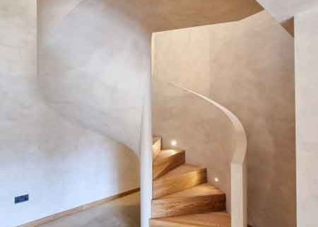 Chesham-spiral-stair with oak treads and risers