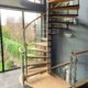 Liverpool-Spiral-Staircase with large window behind