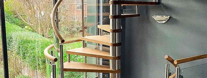 Liverpool-Spiral-Staircase with large window behind