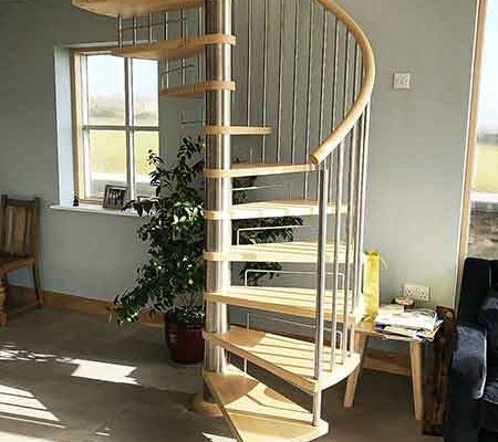 Skelmersdale-spiral-stair with timber steps