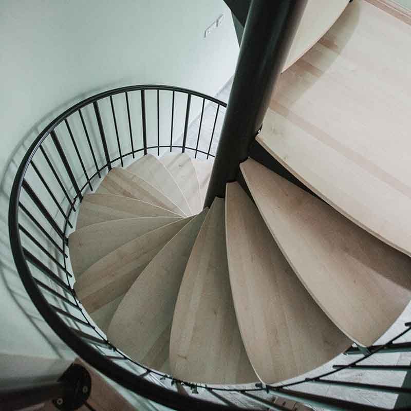 double-flight-steel-and-wood-spiral-stairwith-black-steelwork
