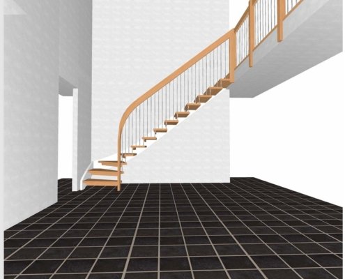 3-dstaircasedrawingofafloatingstair